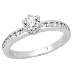 TIFFANY & Co. Platin Diamantband .36ct Diamant Verlobungsring 6