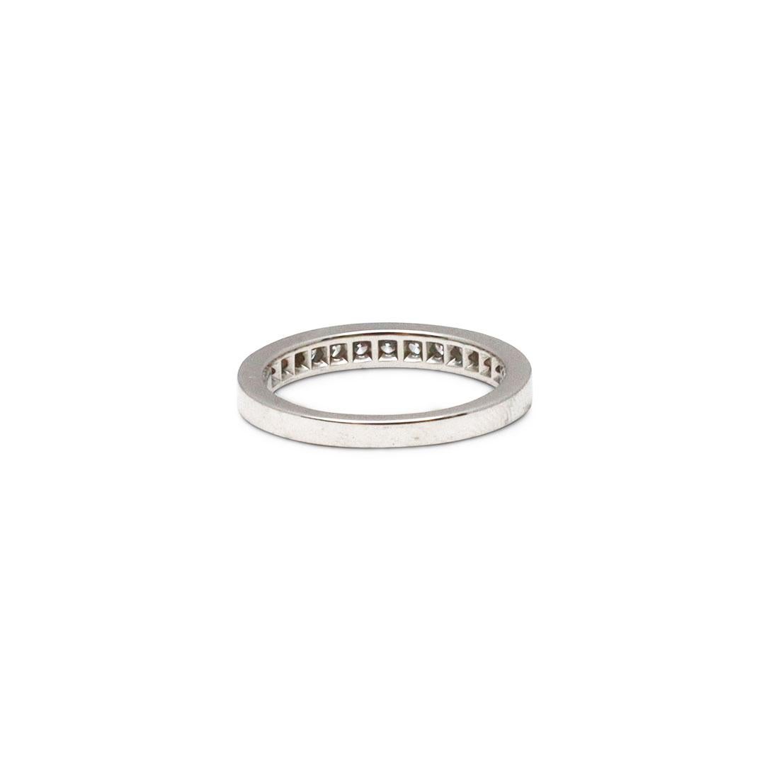 Round Cut Tiffany & Co. Platinum Diamond Band