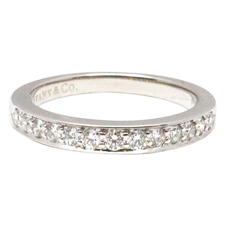 Tiffany & Co. Platinum Diamond Band