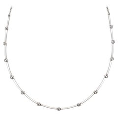 Tiffany & Co. Collana A Link con castone di diamanti in platino