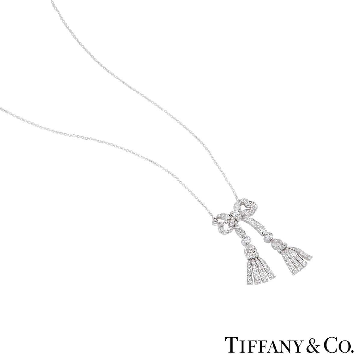 tiffany and co necklace bow