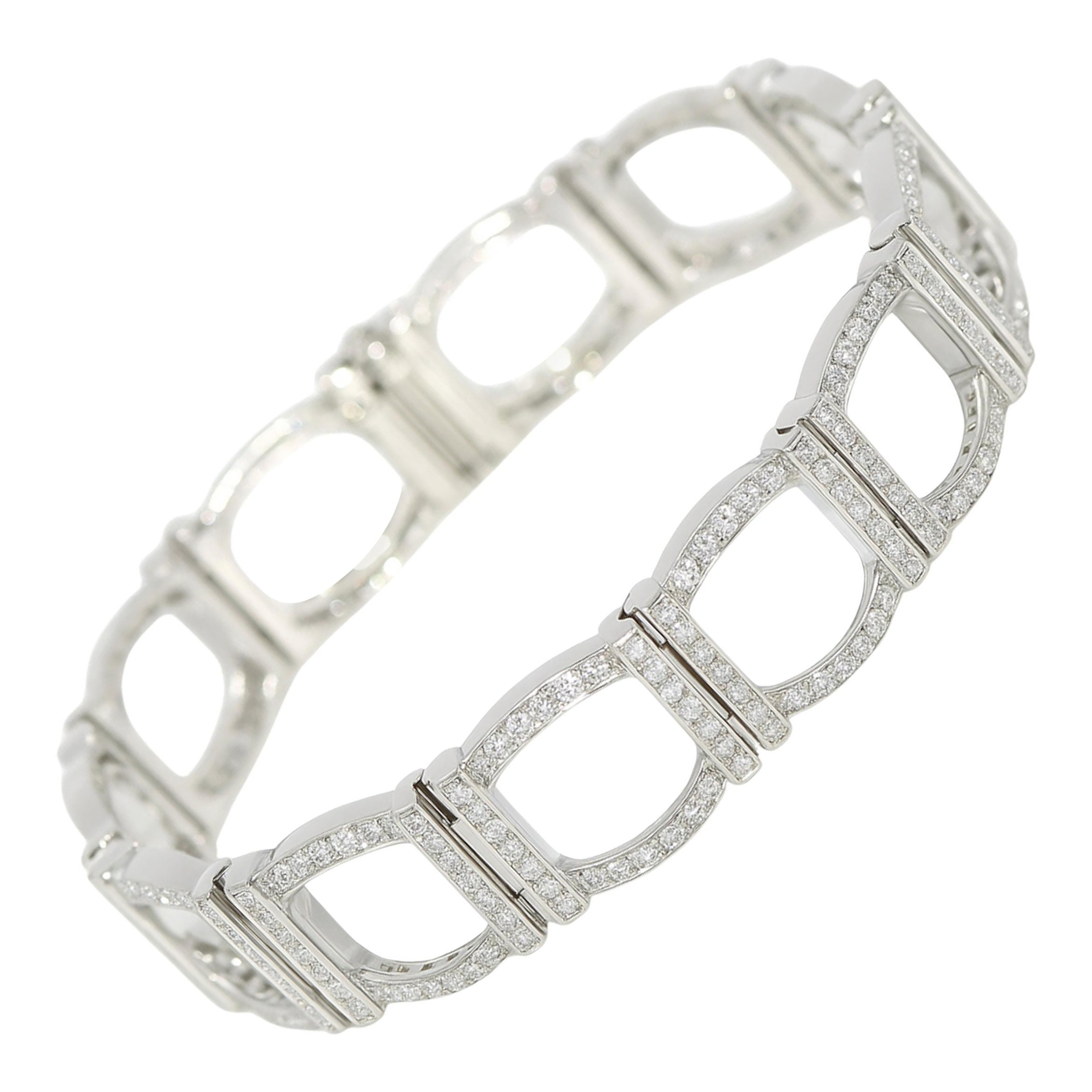 Tiffany & Co. Platinum Diamond Bracelet For Sale