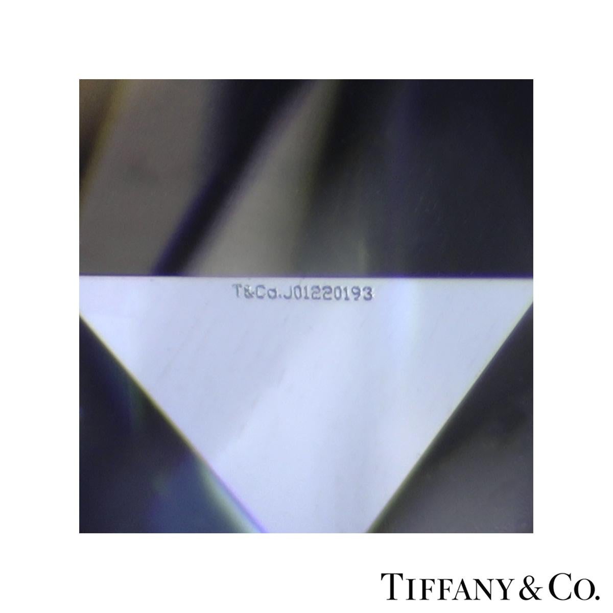 Women's Tiffany & Co. Platinum Diamond Bridal Set 1.03ct H/VS1 For Sale
