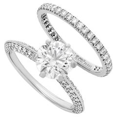 Tiffany & Co. Parure de mariage en platine avec diamant 1,60ct F/VVS2 