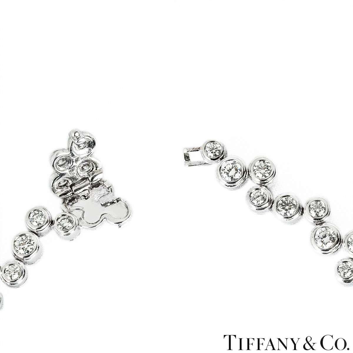 Tiffany & Co. Platin Diamant Bubble Armband 3,65ct TDW im Zustand „Hervorragend“ im Angebot in Mayfair, London, London