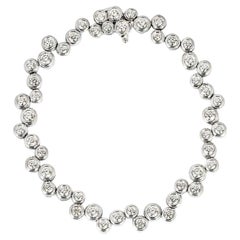 Tiffany & Co. Platinum Diamond Bubble Bracelet 3.65ct TDW