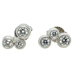 Tiffany & Co. Pendientes Burbuja Diamante Platino 0,70ct 4,1g