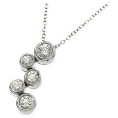 TIFFANY & Co. Platinum Diamond Bubbles Pendant Necklace