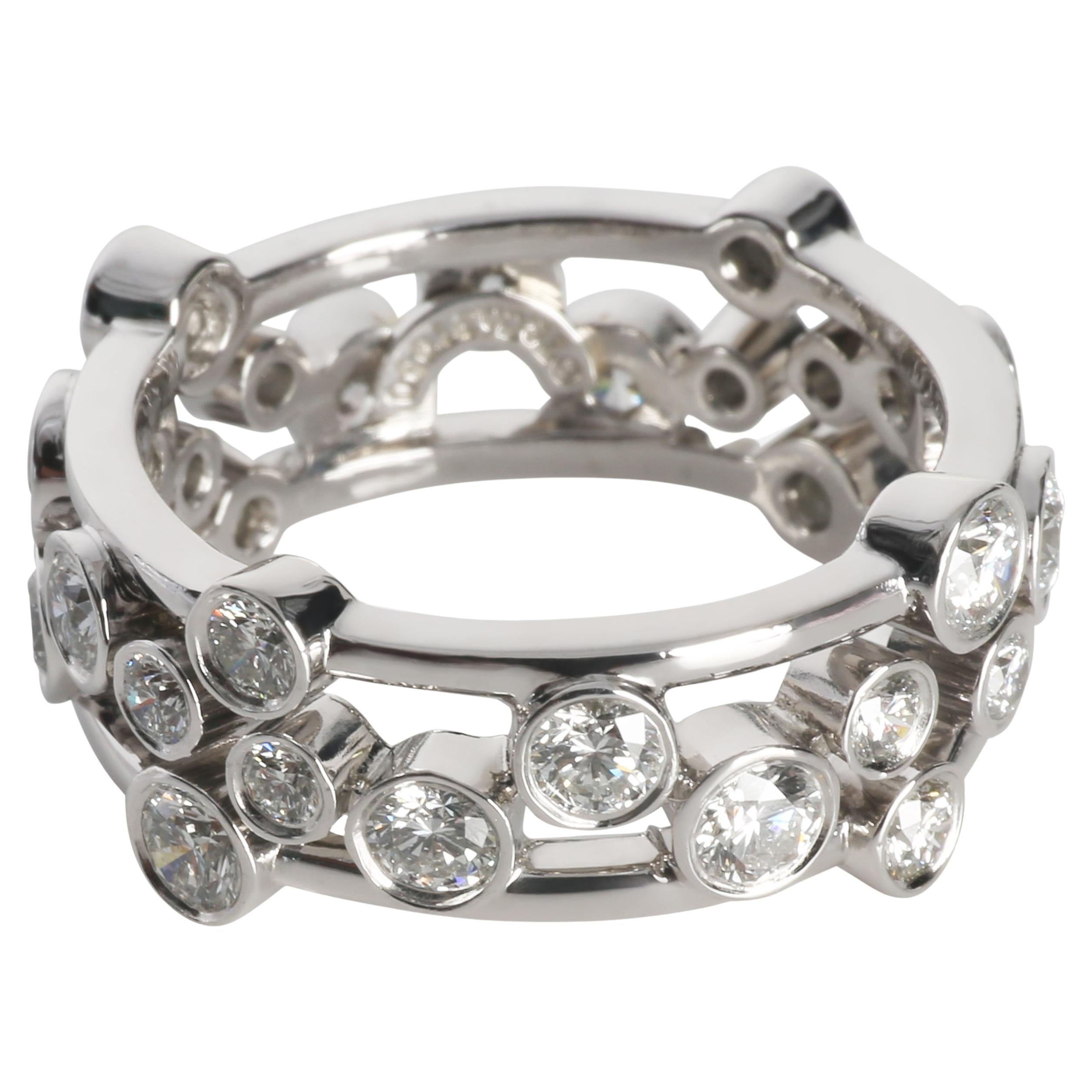Tiffany 
Co. Platinum Diamond Bubbles Ring For Sale