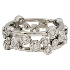 Tiffany & Co. Platinum Diamond 'Bubbles' Ring