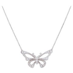 Tiffany & Co. Platin Diamant Schmetterling Enchant Anhänger