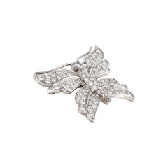 Tiffany & Co. Platinum Diamond Butterfly Pin