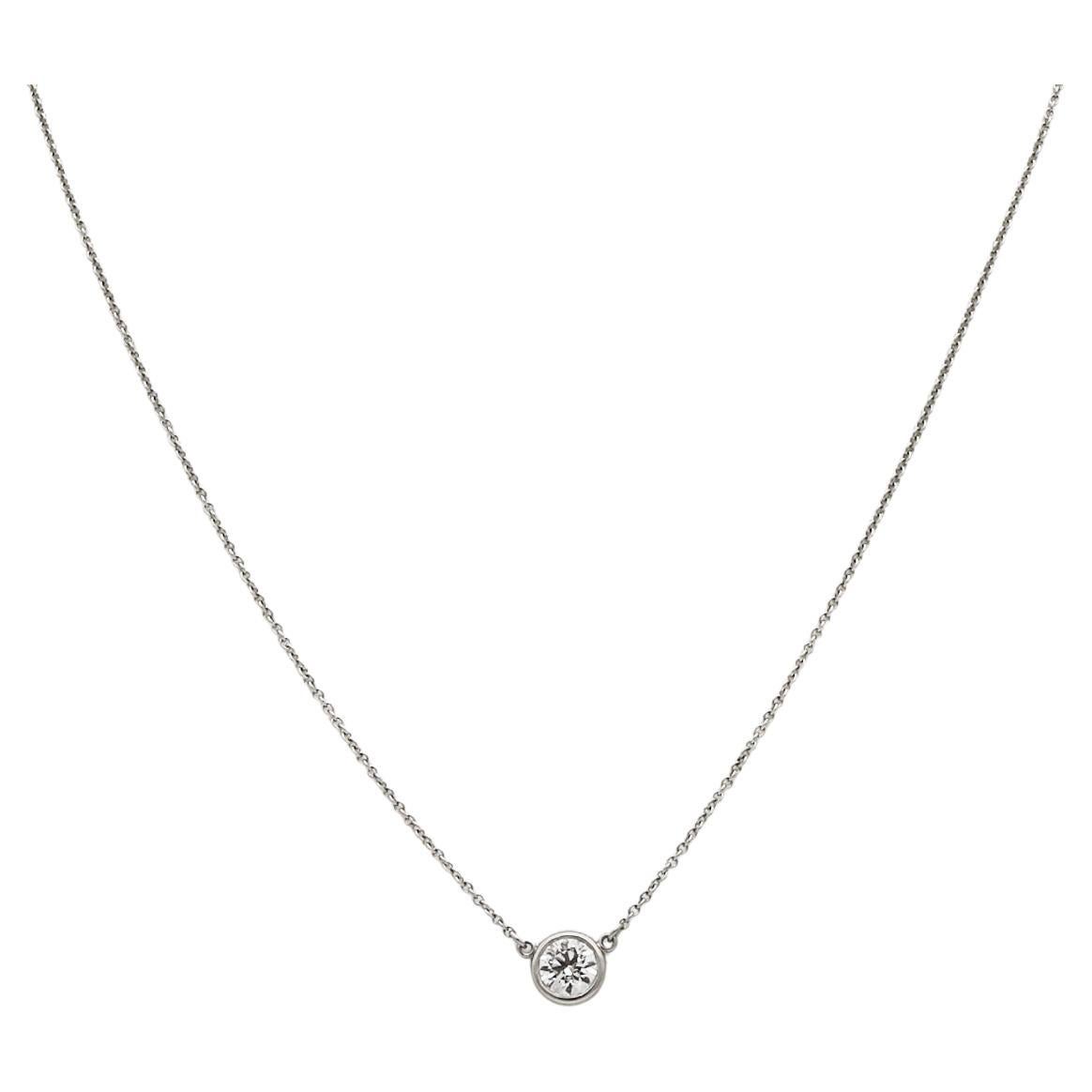Tiffany & Co. Platinum Diamond By the Yard .55 ctw Necklace