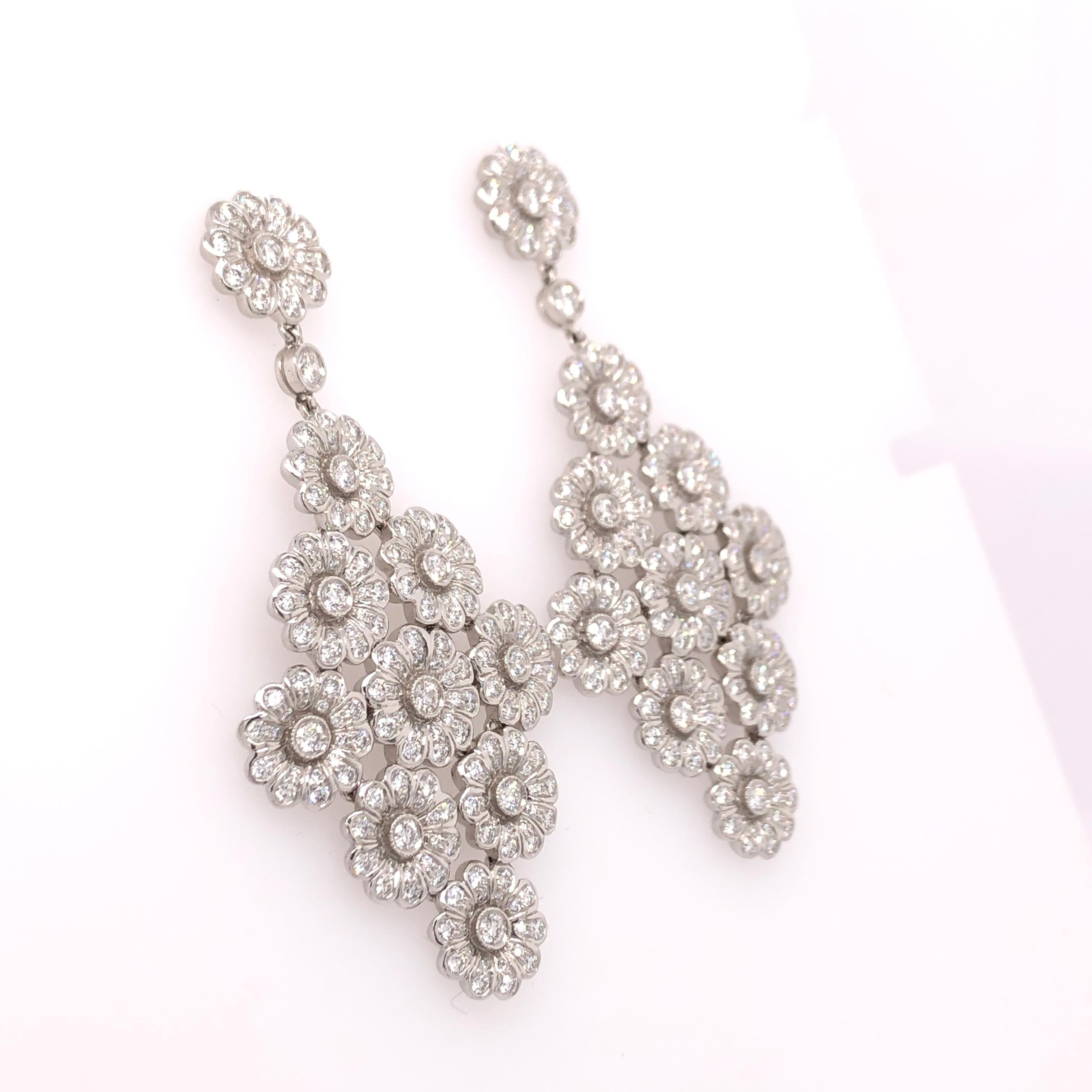 tiffany diamond chandelier earrings