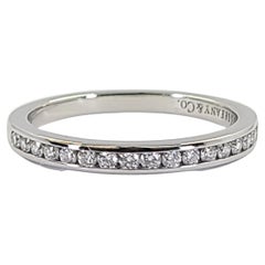 Bracelet cannelé en platine et diamant Tiffany & Co