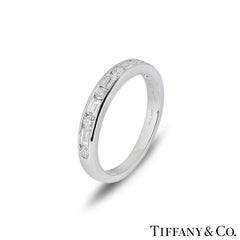 Tiffany & Co. Platinum Diamond Channel Set Band Ring