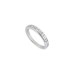 Tiffany & Co. Platinum Diamond Channel Set Band Ring