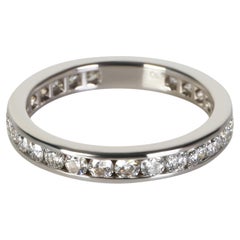 Tiffany & Co. Platin Diamant Kanal Set Eternity Band