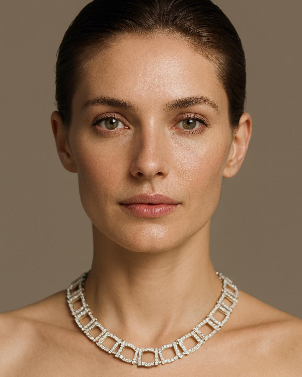 Tiffany & Co. Platin Diamant Choker Halskette 6,5 Karat wie neu Zustand (Zeitgenössisch) im Angebot