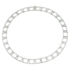 Tiffany & Co. Platinum Diamond Choker Necklace 6.5 Carats Like New Condition