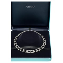 Tiffany 
Co. Platinum Diamond Choker Necklace 6.5 Carats Like New Condition