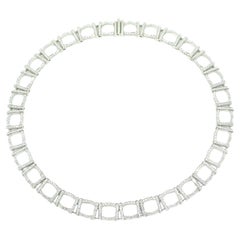 Tiffany & Co. Platinum Diamond Choker Necklace 6.5 Carats Like New