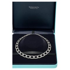 Tiffany & Co. Collier ras du cou en platine et diamants 6.8 carats état neuf