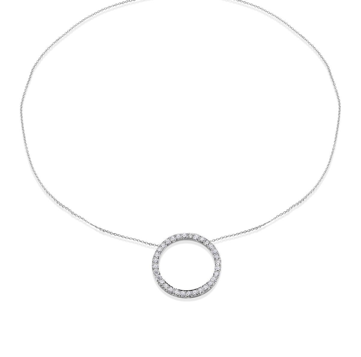 Donna TIFFANY & Co. Collana con ciondolo in platino e diamanti LARGE in vendita