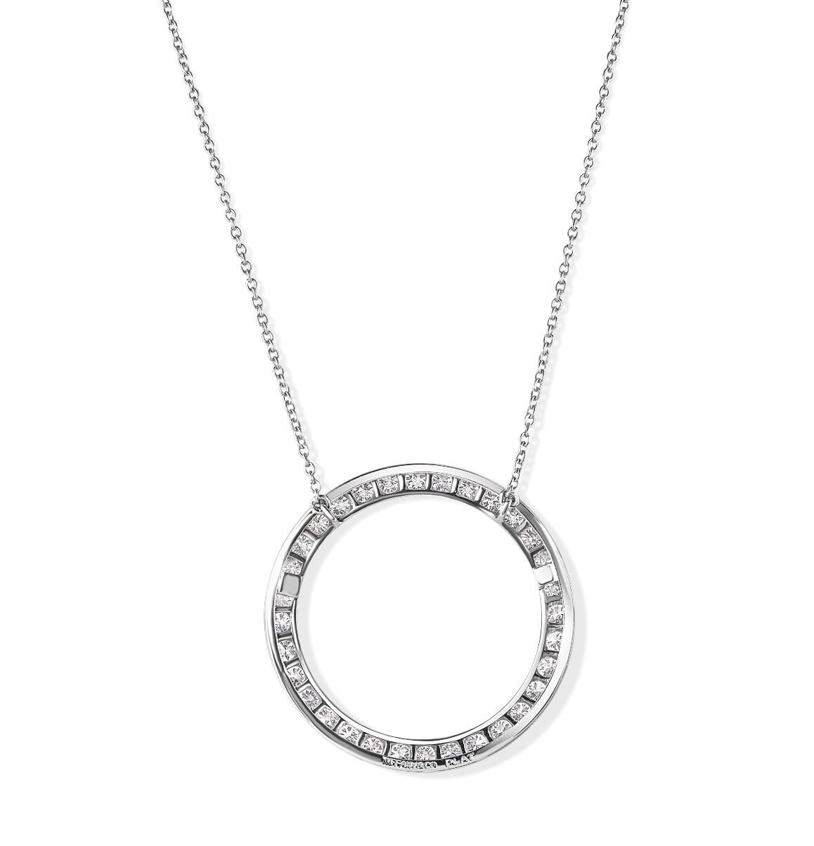 TIFFANY & Co. Collana con ciondolo in platino e diamanti LARGE in vendita 1