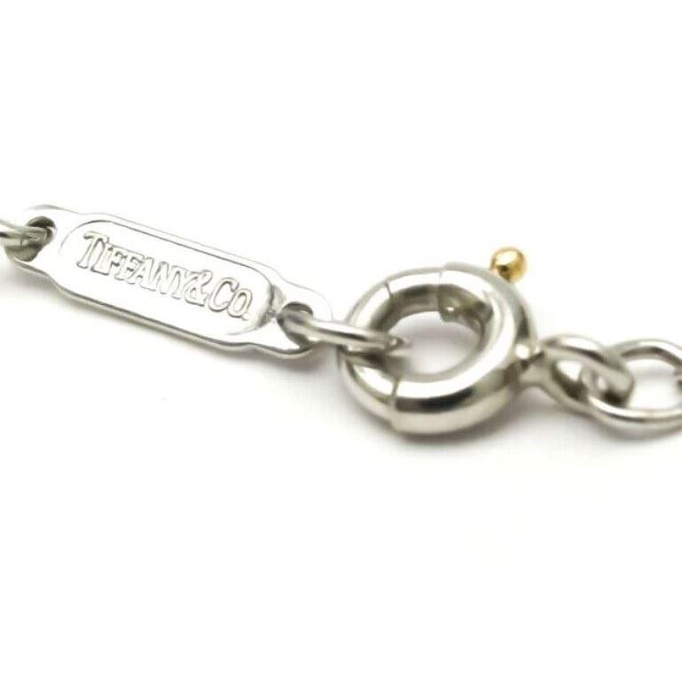 TIFFANY & Co. Collana con ciondolo in platino e diamanti LARGE in vendita 4