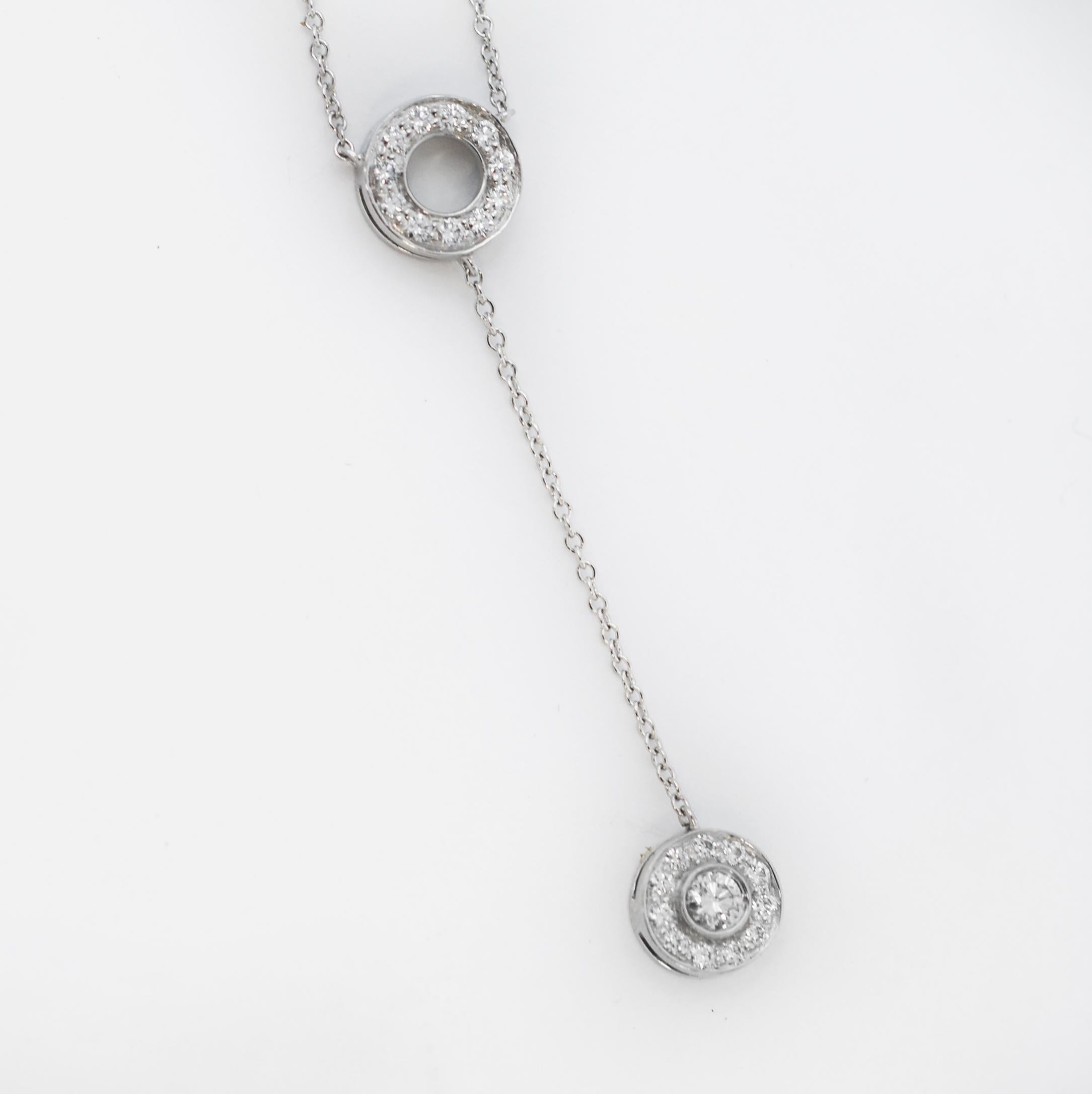 Tiffany & Co. Platinum Diamond Circlet Necklace For Sale 1