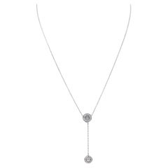 Tiffany & Co. Platin-Diamant-Halskette mit Kreis