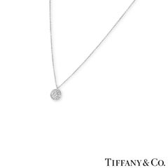 Tiffany & Co. Colgante Circular de Diamantes en Platino