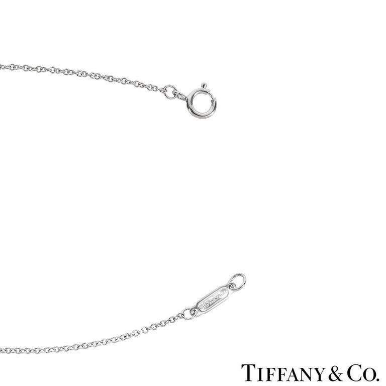 Tiffany and Co. Platinum Diamond Circlet Pendant For Sale at 1stDibs