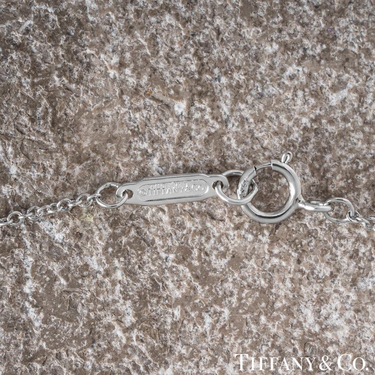 Tiffany and Co. Platinum Diamond Circlet Pendant For Sale at 1stDibs