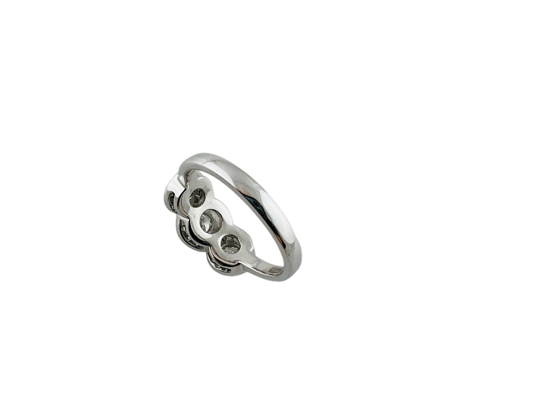 Tiffany & Co. Platin Diamant Kreis-Ring Größe 5,5 #15751 (Rundschliff)