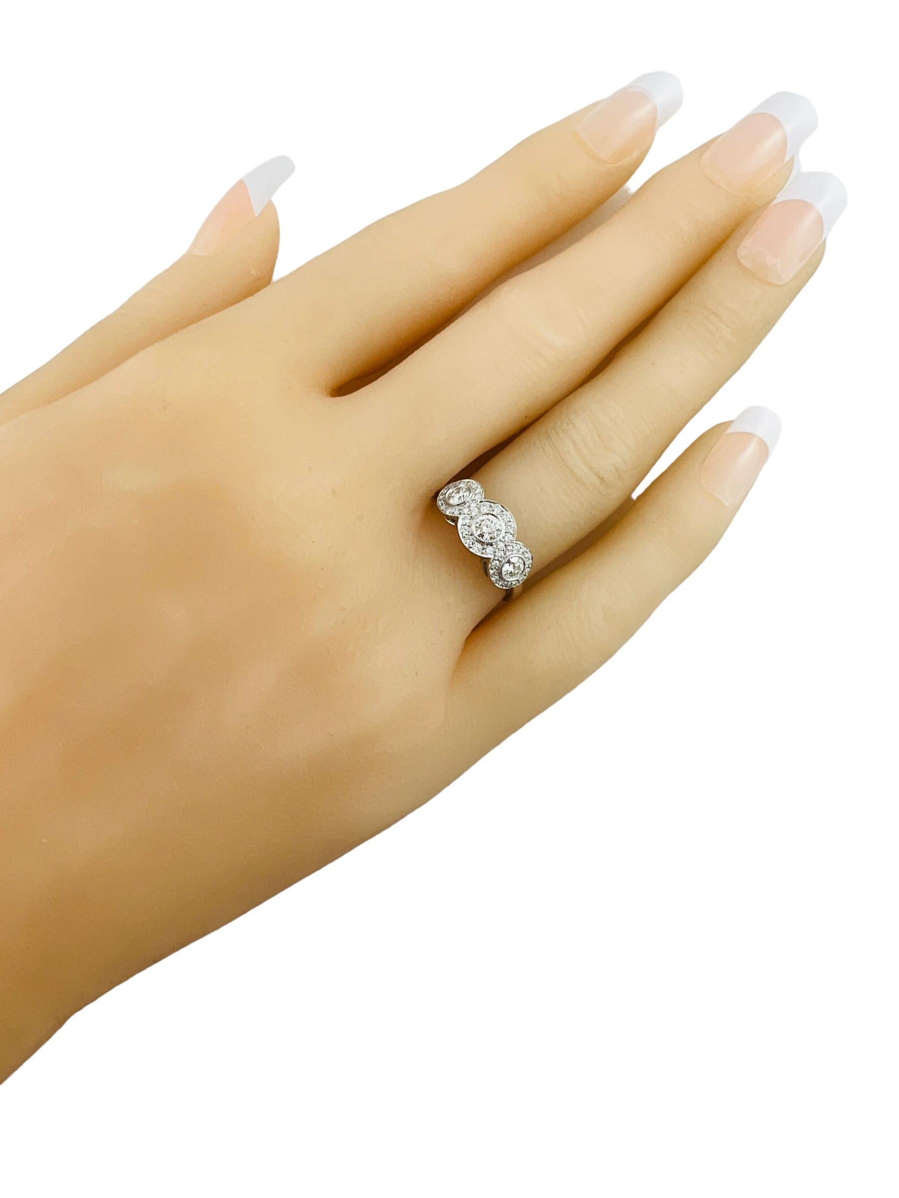Tiffany & Co. Platin Diamant Kreis-Ring Größe 5,5 #15751 4