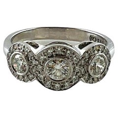 Tiffany & Co. Platinum Diamond Circlet Ring Size 5.5 #15751