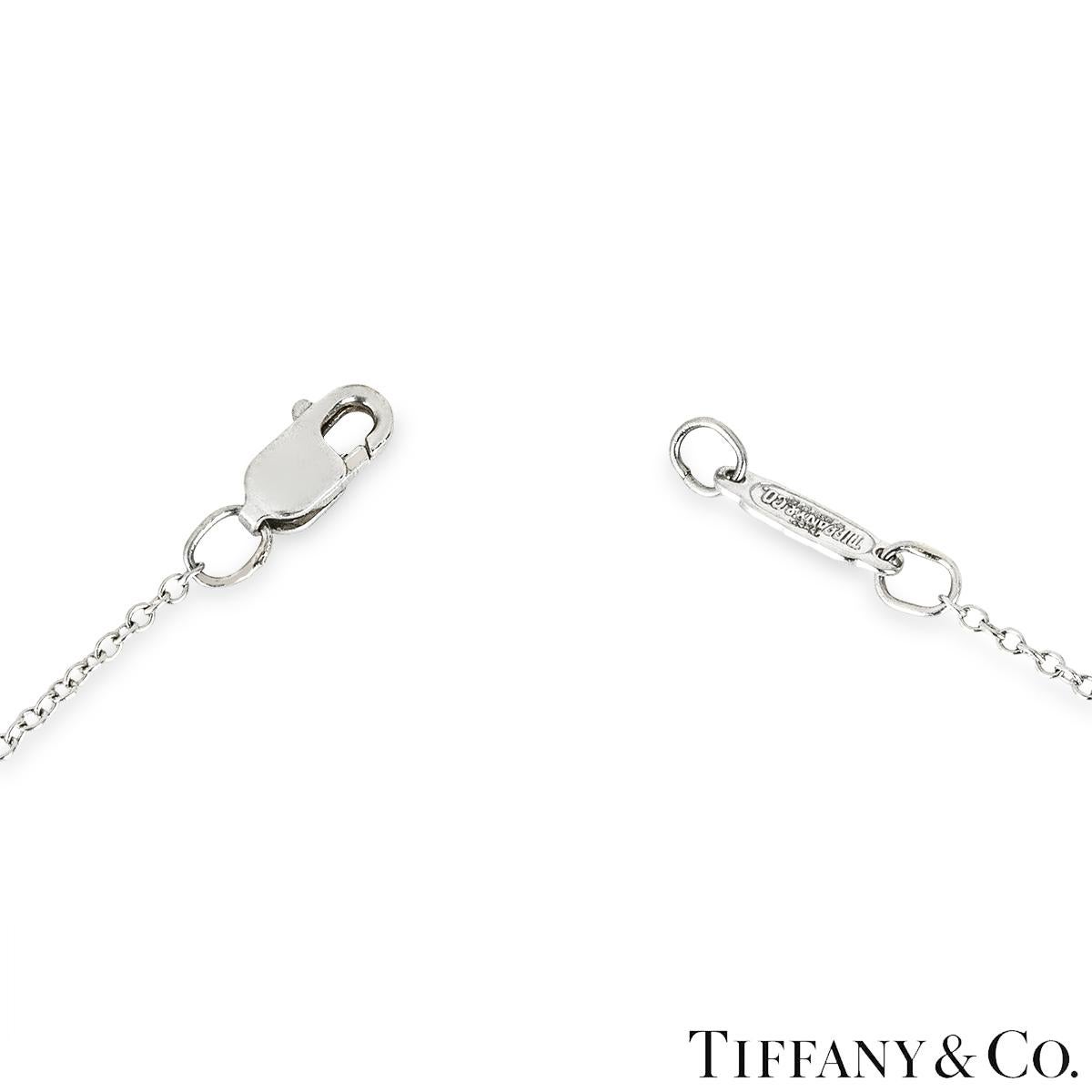 Tiffany & Co. Platinum Diamond Cross Pendant 0.42ct 60007429 In Excellent Condition In Mayfair, London, London