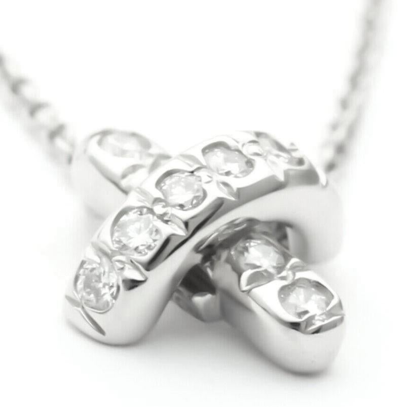 TIFFANY & Co. Collier Stitch by Stitch en platine et diamants Pour femmes en vente