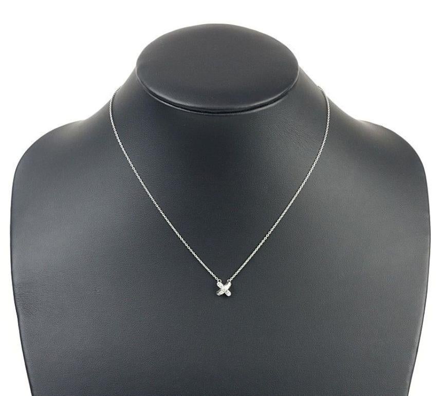 TIFFANY & Co. Collier Stitch by Stitch en platine et diamants en vente 2