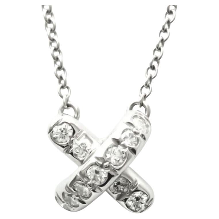 TIFFANY & Co. Collier Stitch by Stitch en platine et diamants