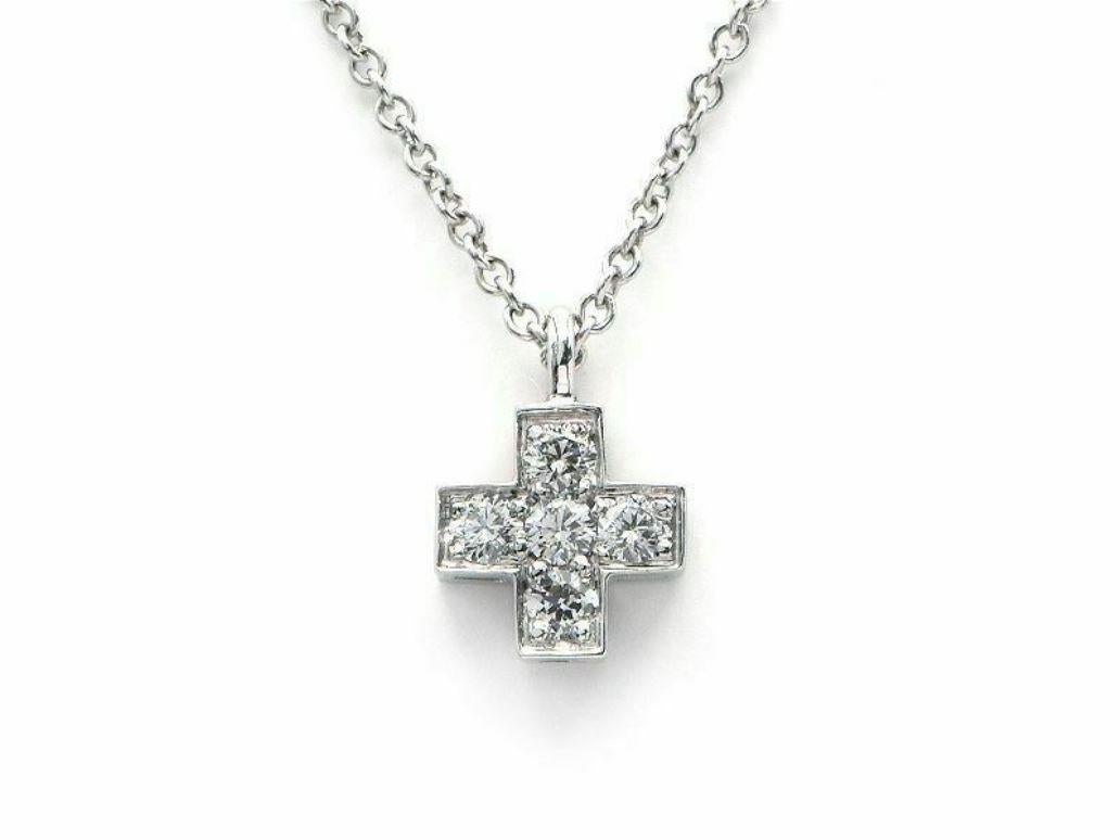 TIFFANY & Co. Platinum Diamond Cruciform Cross Pendant Necklace

Metal: Platinum
Chain: 16