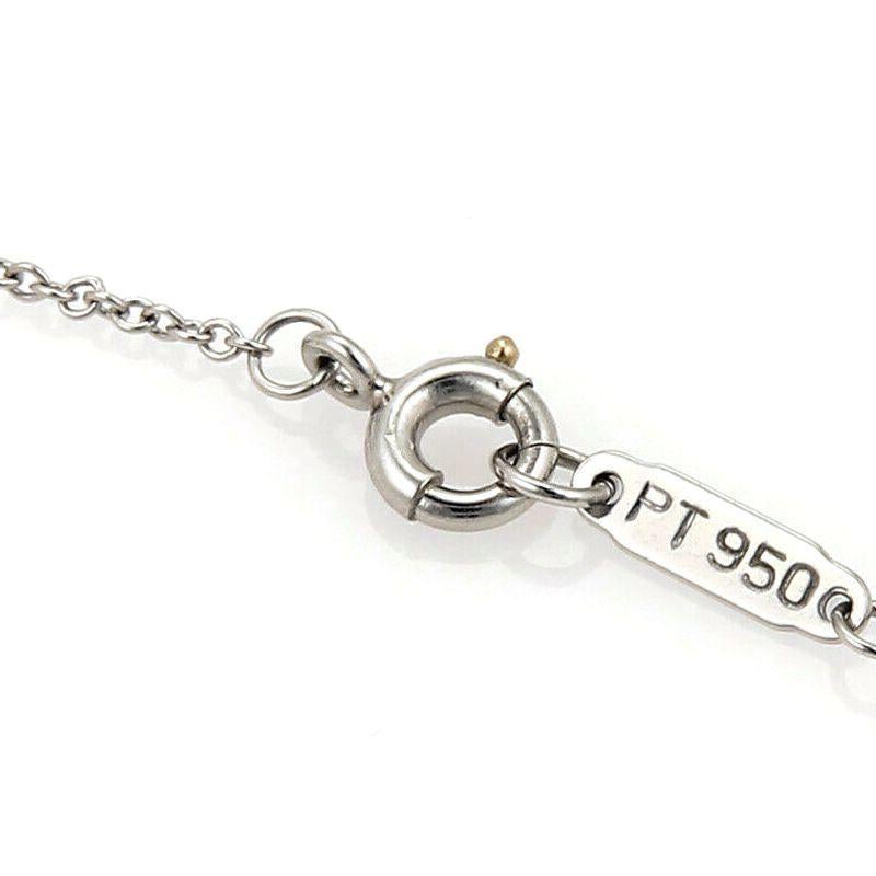 TIFFANY & Co. Platinum Diamond Cruciform Cross Pendant Necklace 2