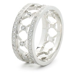 Tiffany & Co. Platinum Diamond Cutout Cigar Band