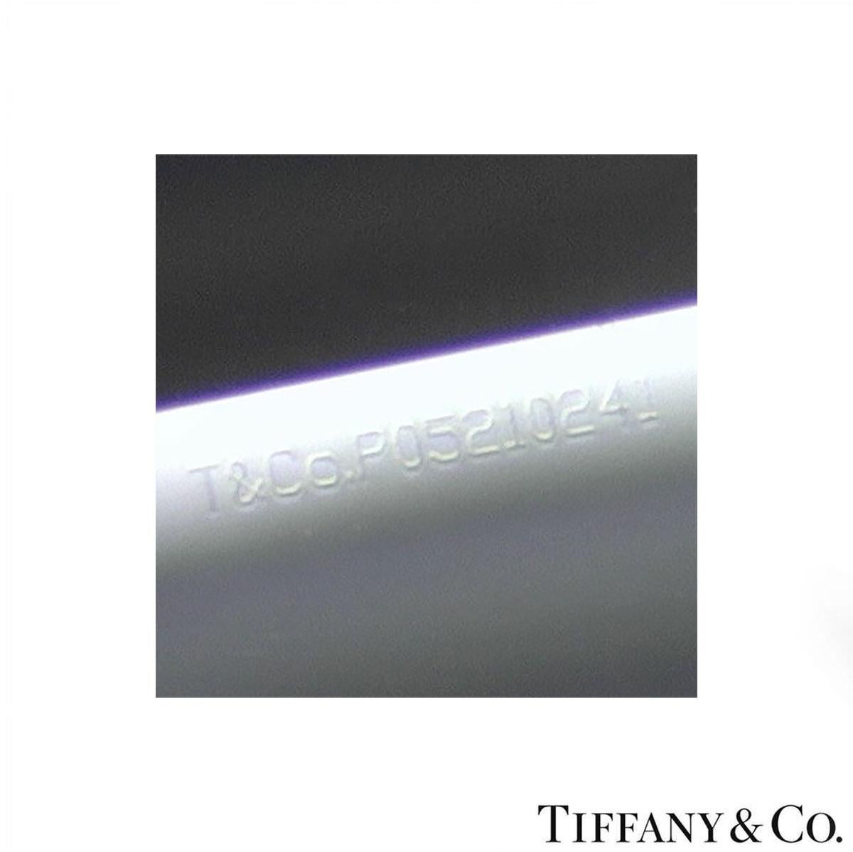 Tiffany & Co. Boucles d'oreilles pendantes en platine et diamant en vente 5