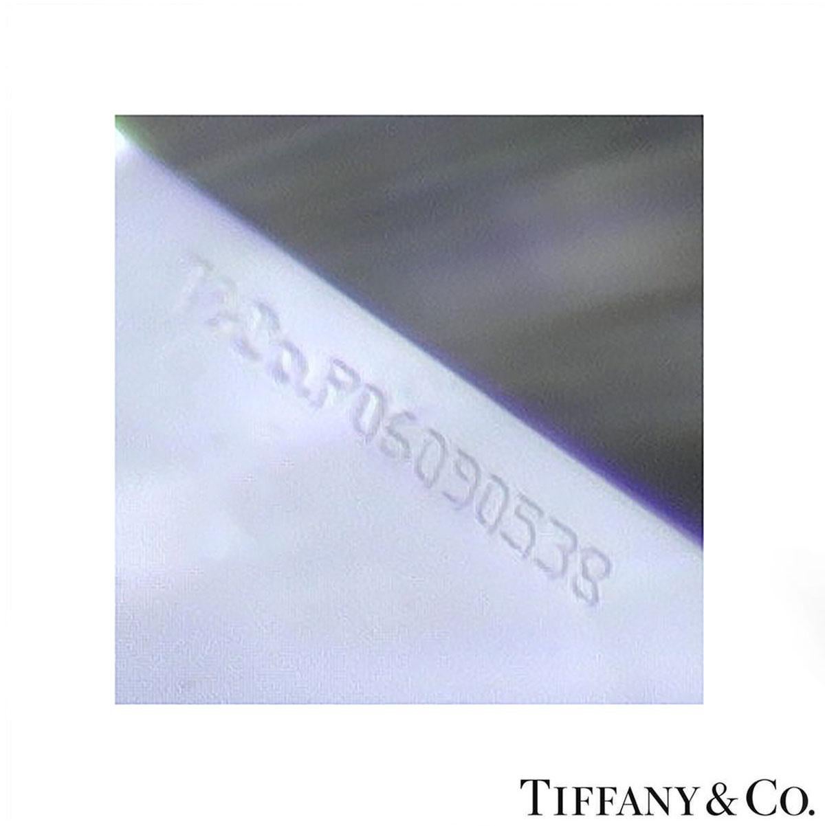 Tiffany & Co. Boucles d'oreilles pendantes en platine et diamant en vente 7