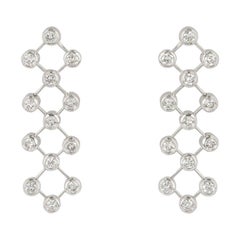 Tiffany & Co. Platinum Diamond Drop Earrings