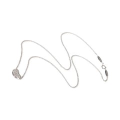 Tiffany & Co. Platinum Diamond Elsa Peretti Bean Pendant