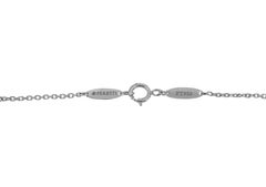 Tiffany &Co. Platinum Diamond Elsa Peretti Cross Pendant Necklace